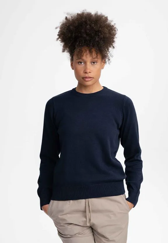 MELA Knitted Sweater Feinstrick Dhana Navy Blue