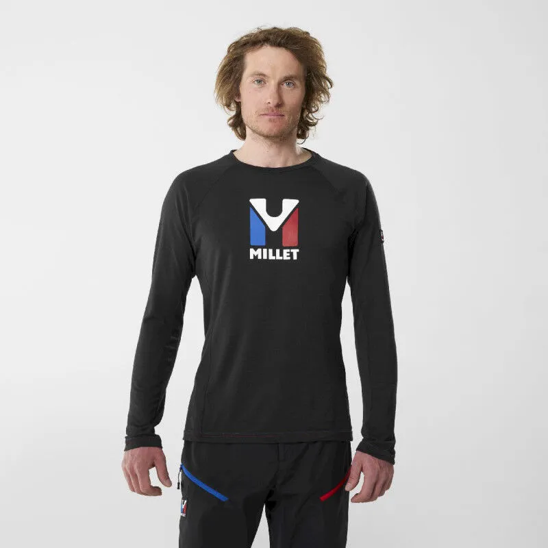 Millet Trilogy Logo Wool Long Sleeve T-shirt - Men