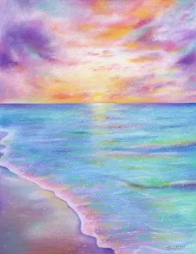 'Original Pastel Artwork 'Mermaid Seas'