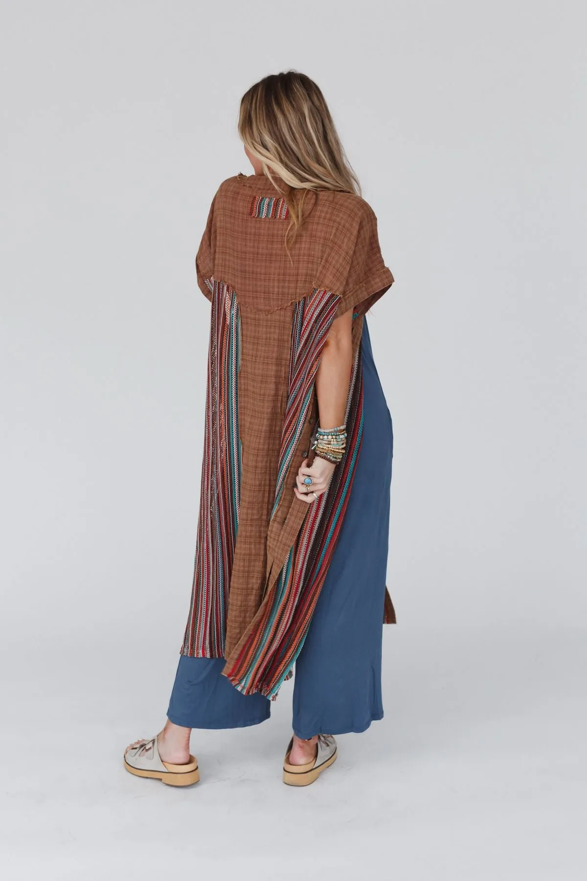 Wild Heart Buttoned Duster - Mocha