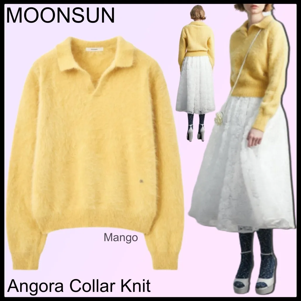 Plain Long Sleeves Wool Street Style by MOONSUN