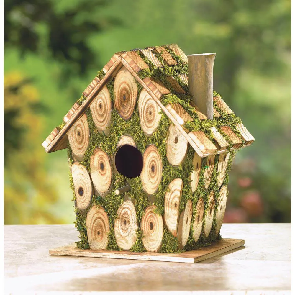 Moss Edged Birdhouse