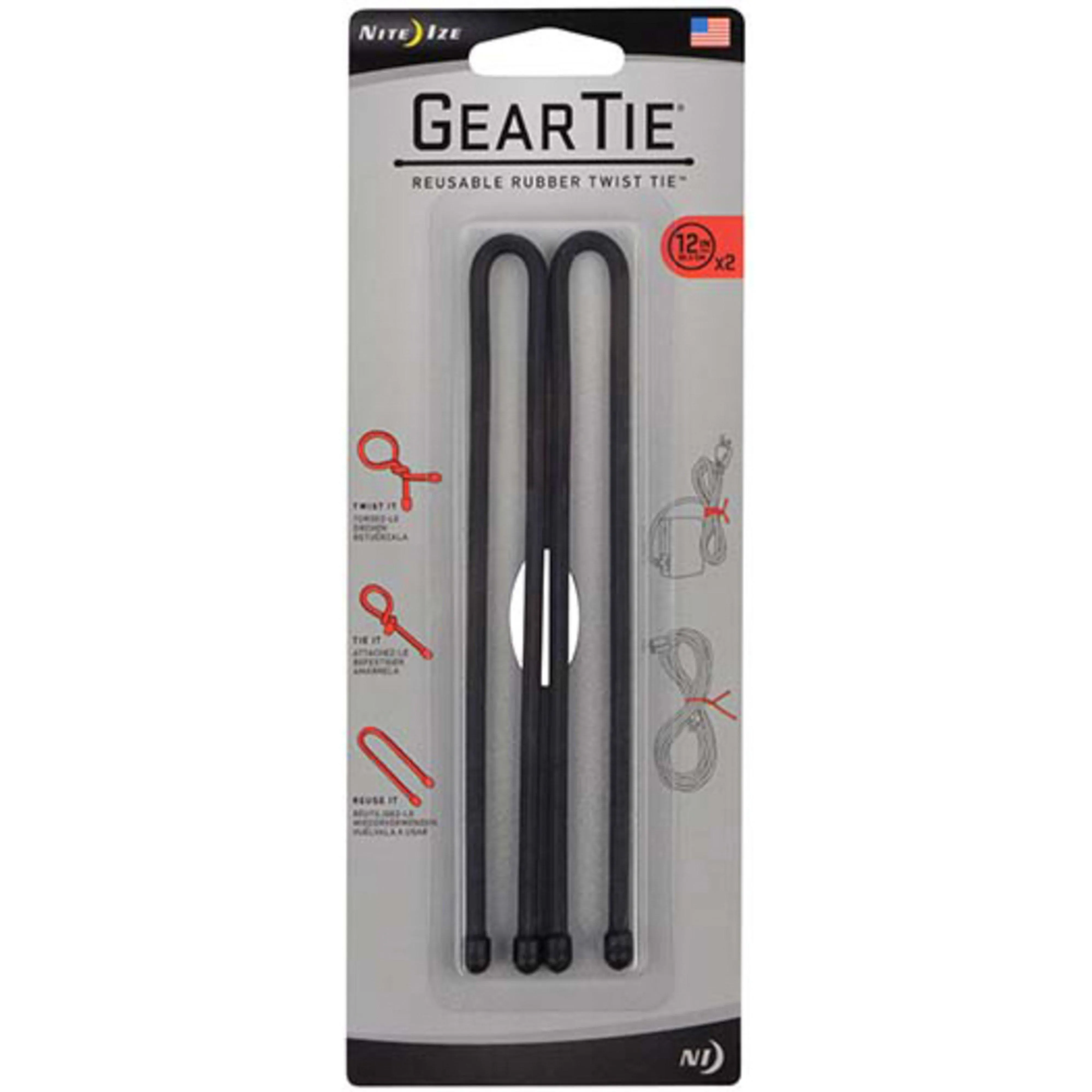 Niteize Gear Tie© Reusable Rubber Twist Tie 12