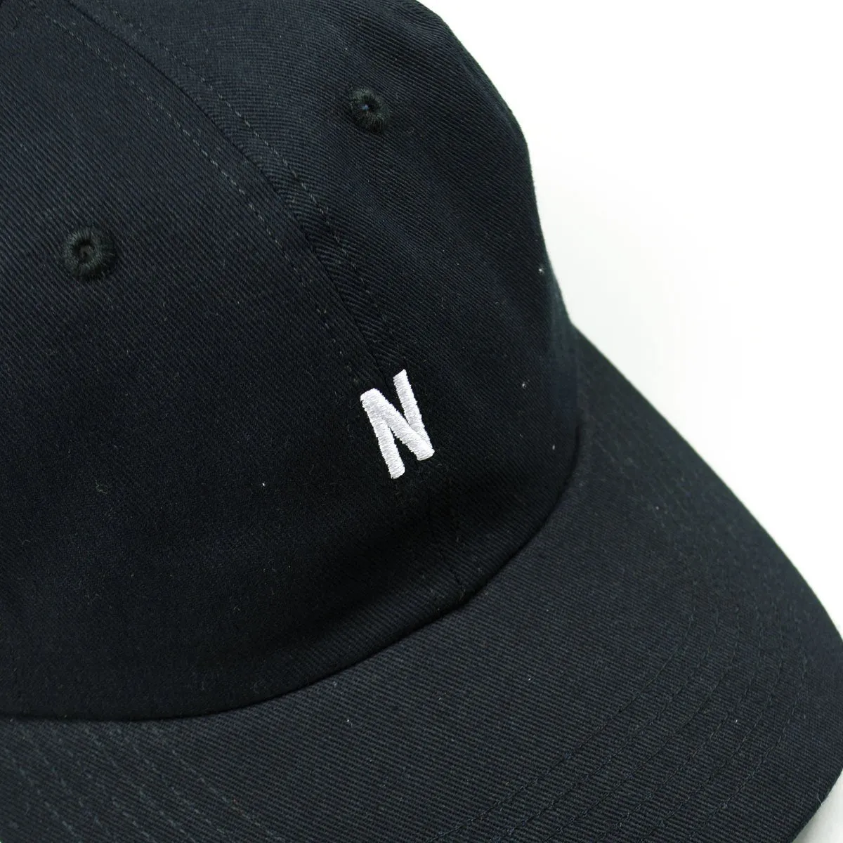 Black Twill Sports Cap by Norse Projects