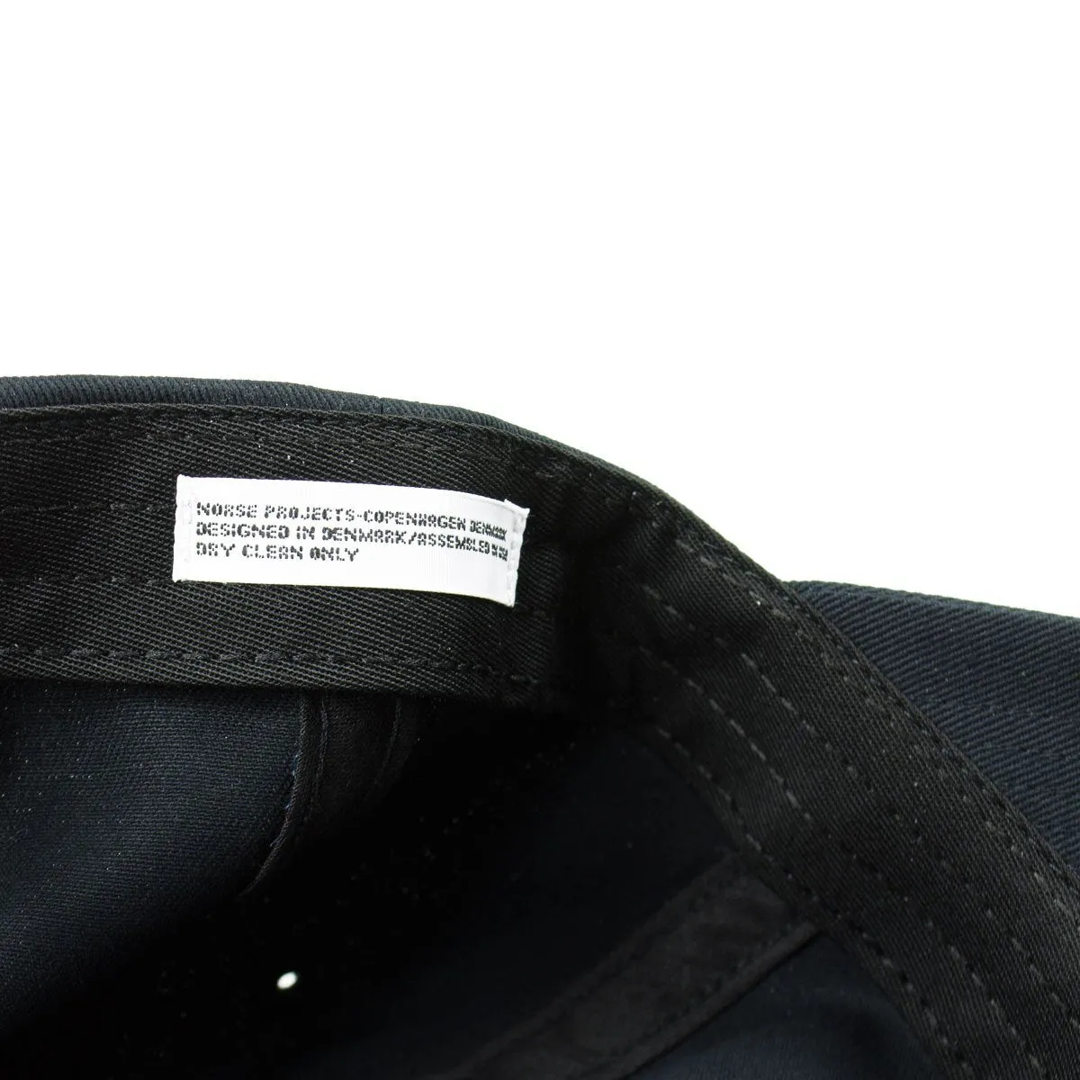 Black Twill Sports Cap by Norse Projects