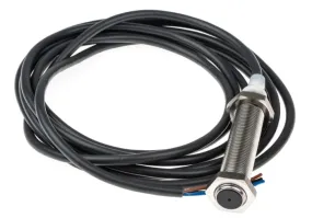 Omron Inductive Threaded Barrel Proximity Sensor, M12, 4 mm Detection, PNP NO, 12 → 24 V dc
