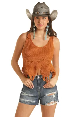 Panhandle Slim Women's Orange Knit Tank