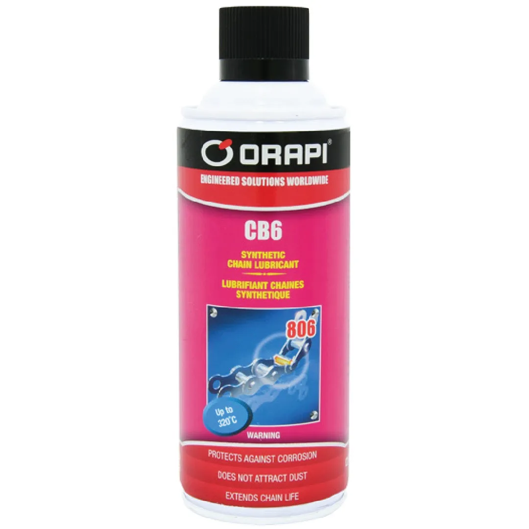 ORAPI CB6 HIGH PERFORMANCE SYNTHETIC CHAIN CLEAN ANTI-WEAR LUBRICANT 340GM O-0806-A3