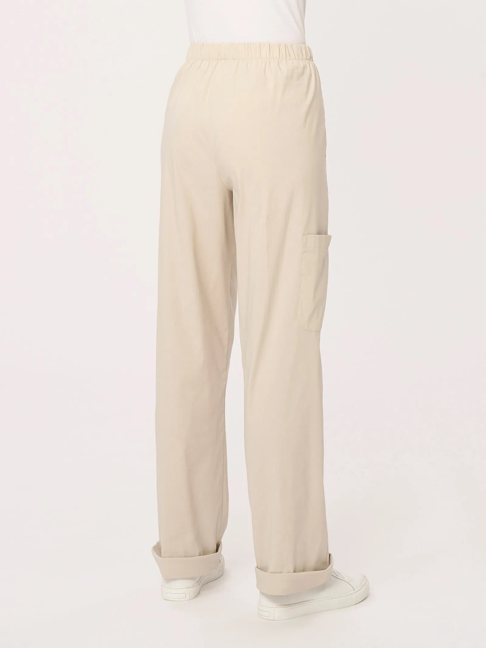 Wide Cargo Pants in Super Fresh Fabric - Golden Spice