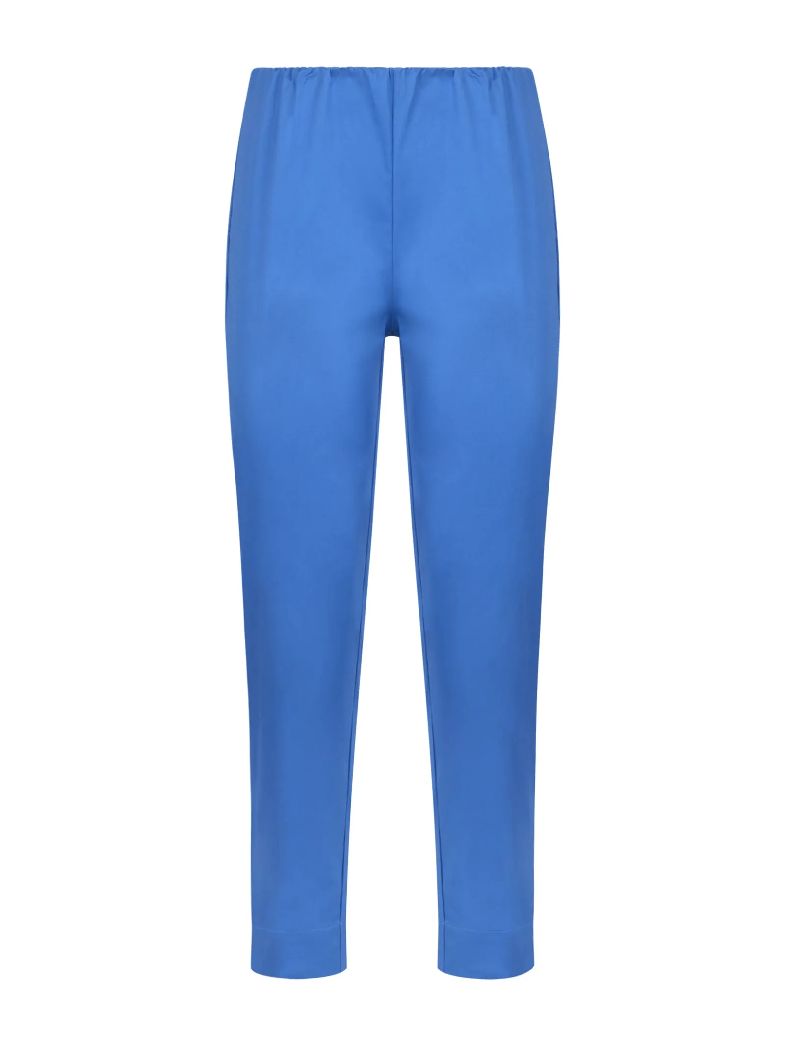 Stretch Cotton Satin Ocean Pants