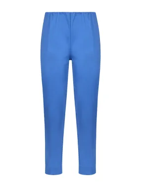 Stretch Cotton Satin Ocean Pants