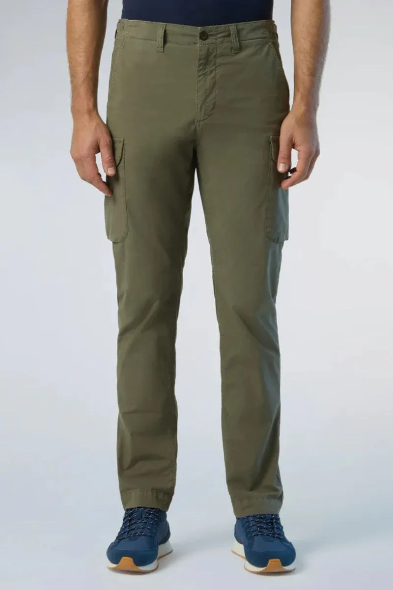 Pantalone cargo verde oliva uomo