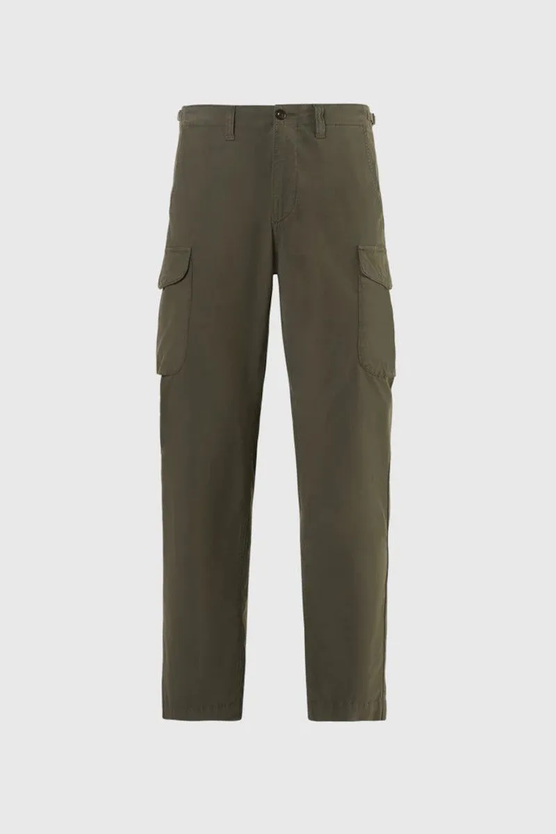 Pantalone cargo verde oliva uomo