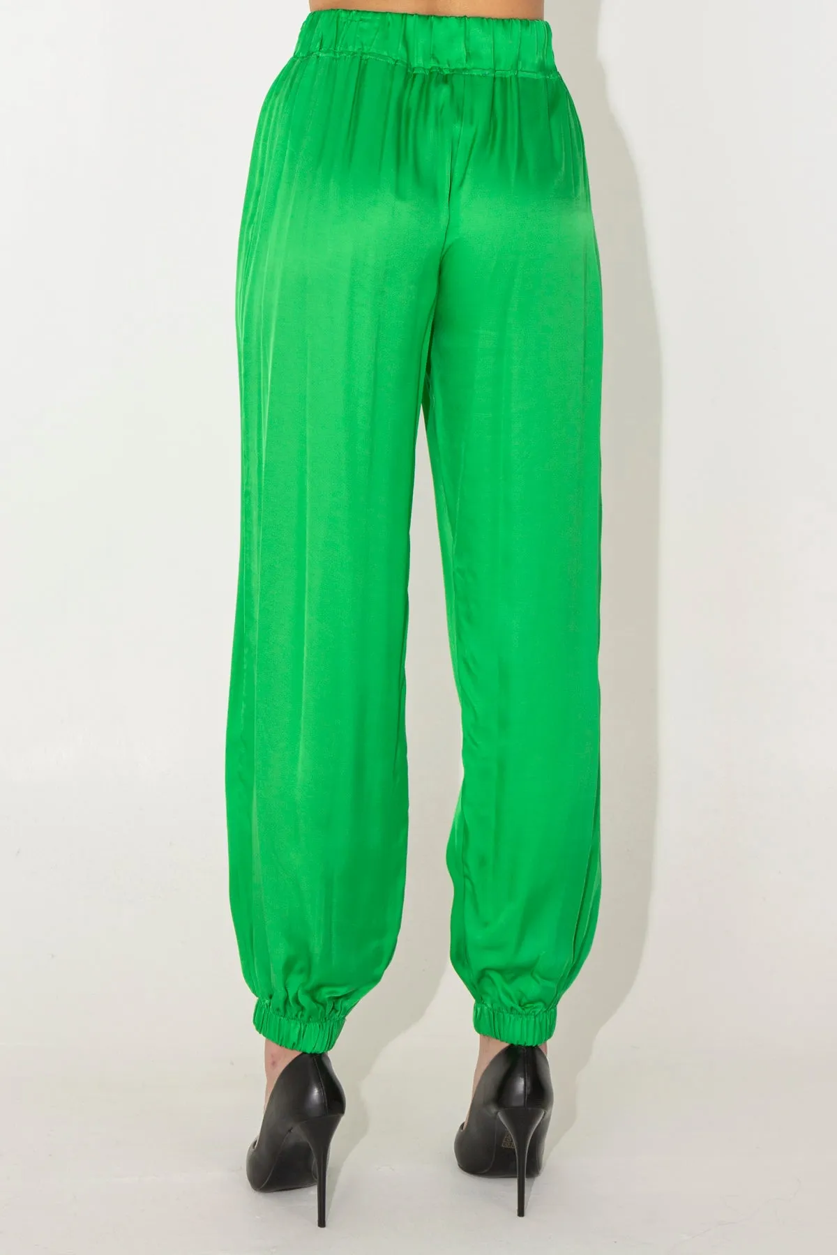 Flowy Harem Pants in Slouchy Fabric