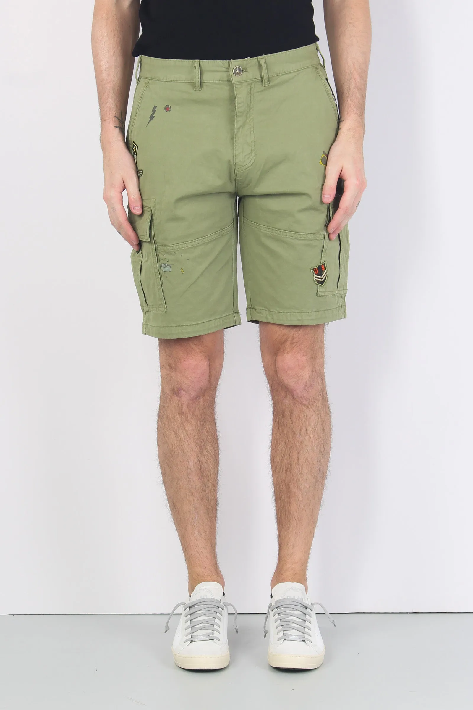 Light Green Bermuda Cargo Shorts