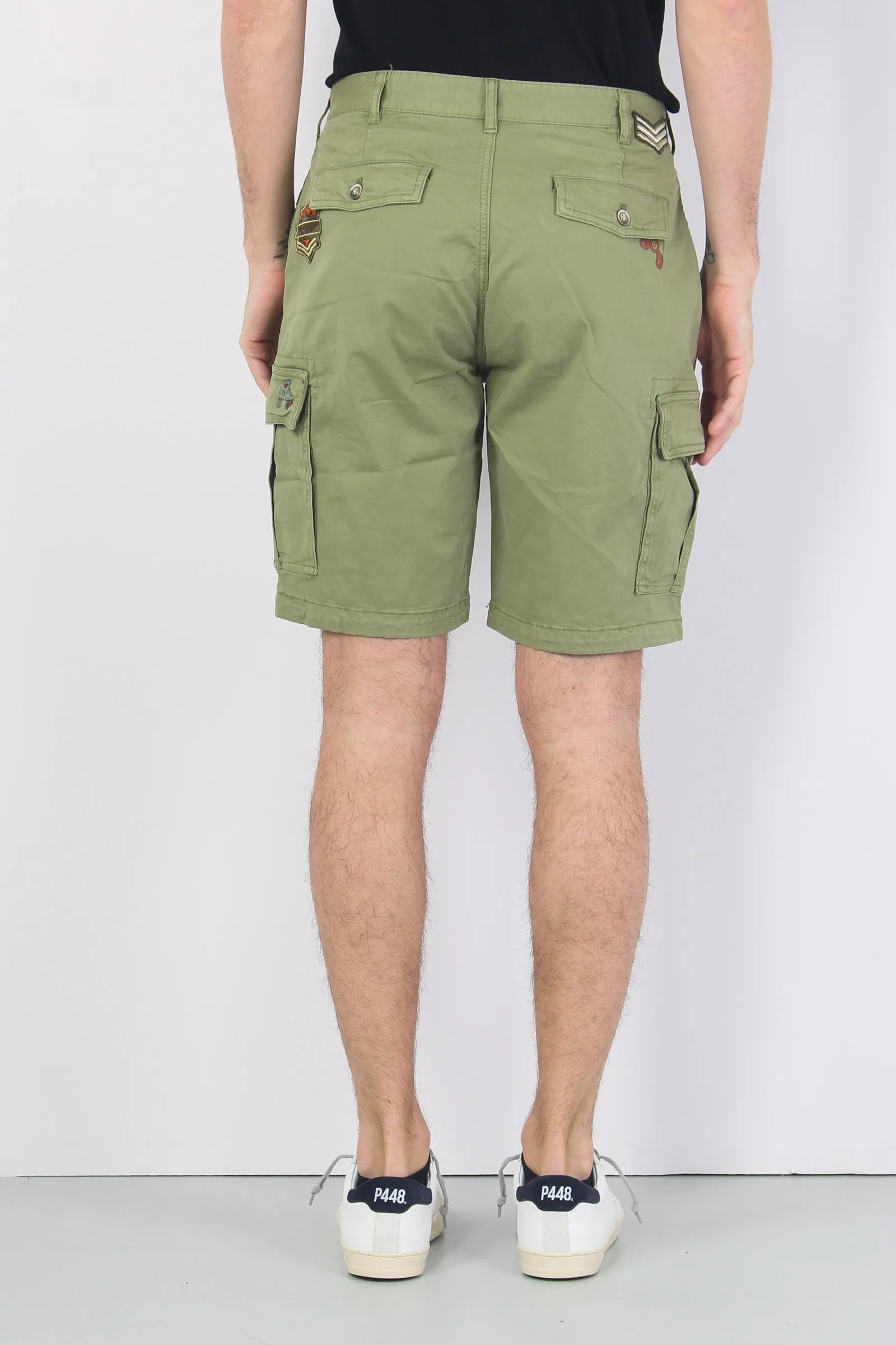 Light Green Bermuda Cargo Shorts