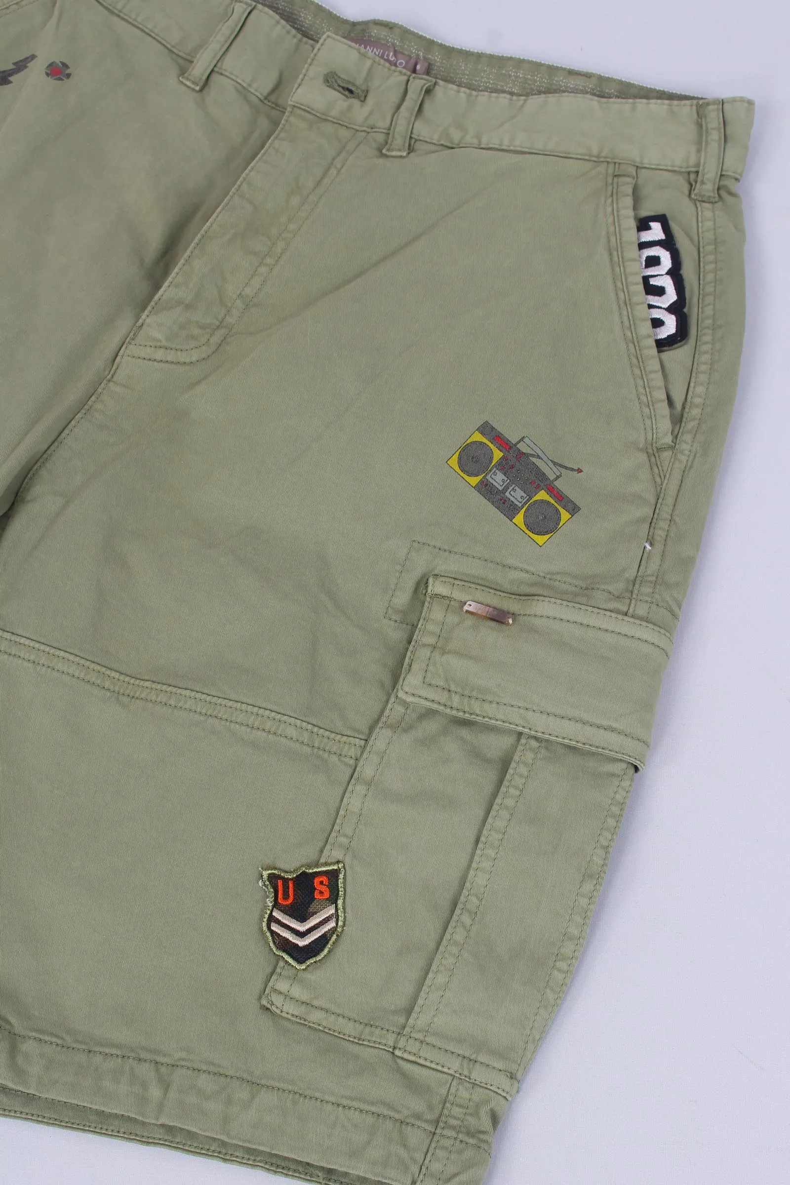 Light Green Bermuda Cargo Shorts