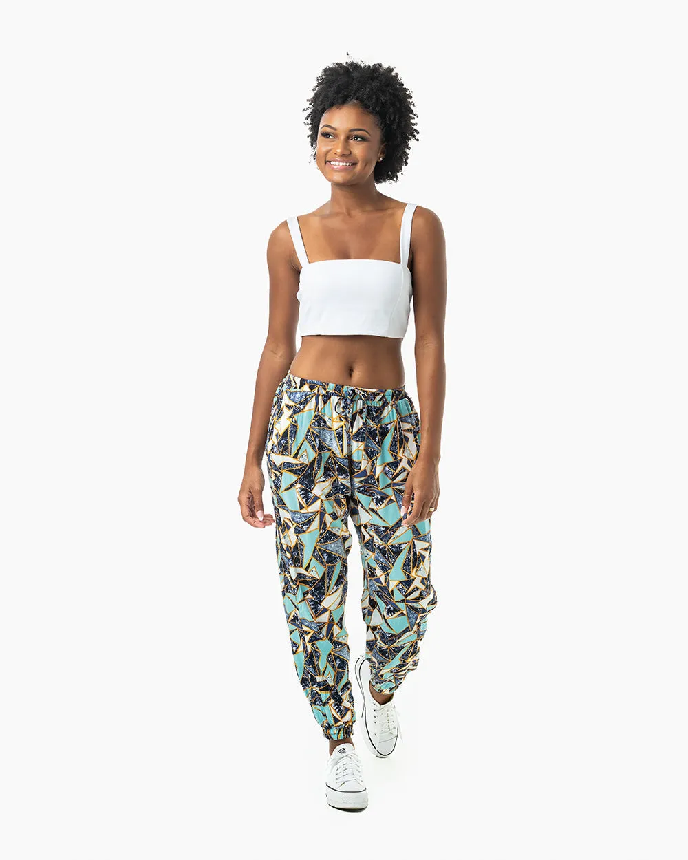 Patterned Miami Jogger Harem Pants