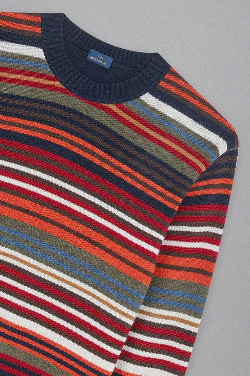 Paul & Shark Striped Wool Crewneck RE-WOOL