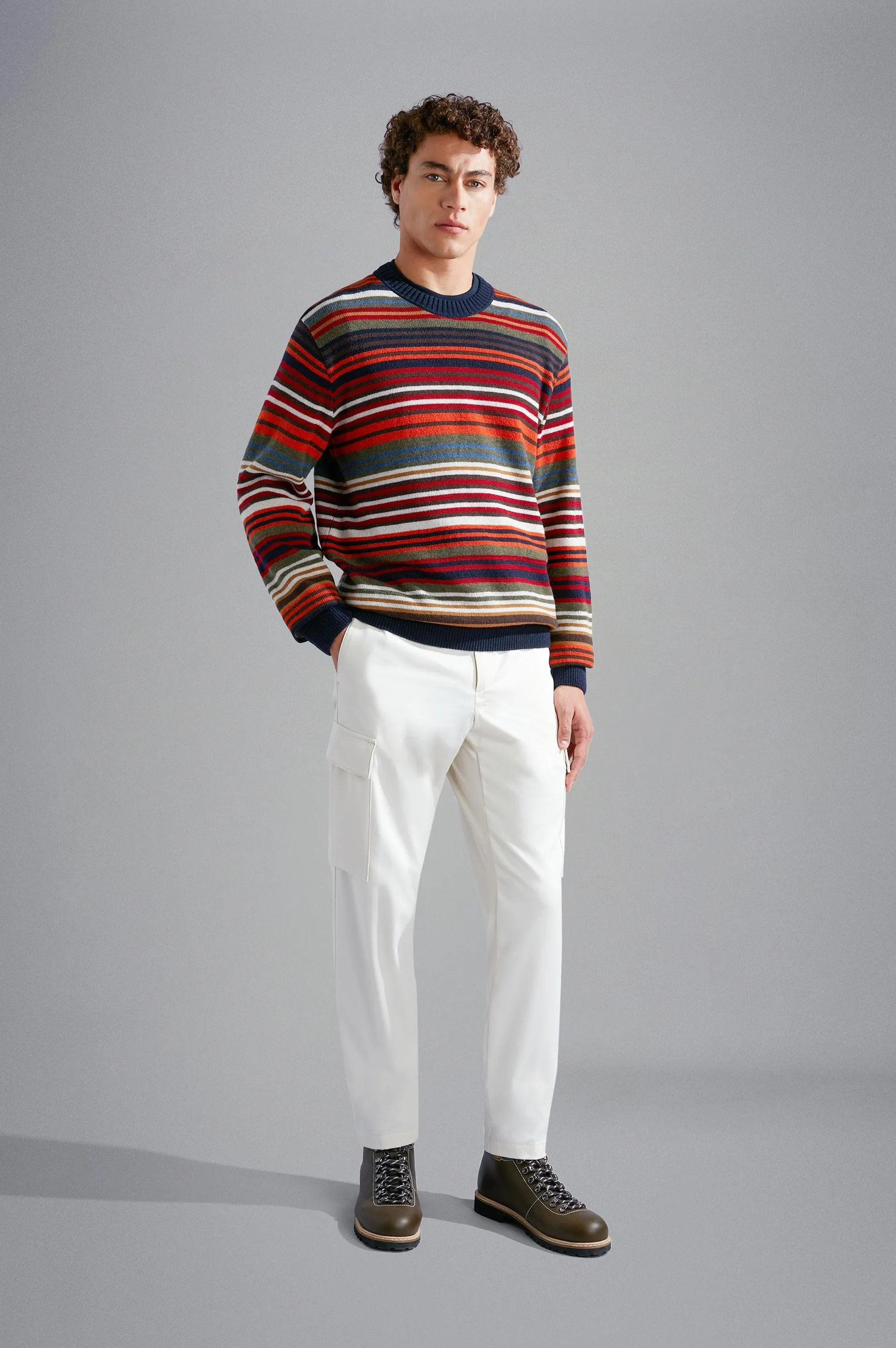 Paul & Shark Striped Wool Crewneck RE-WOOL