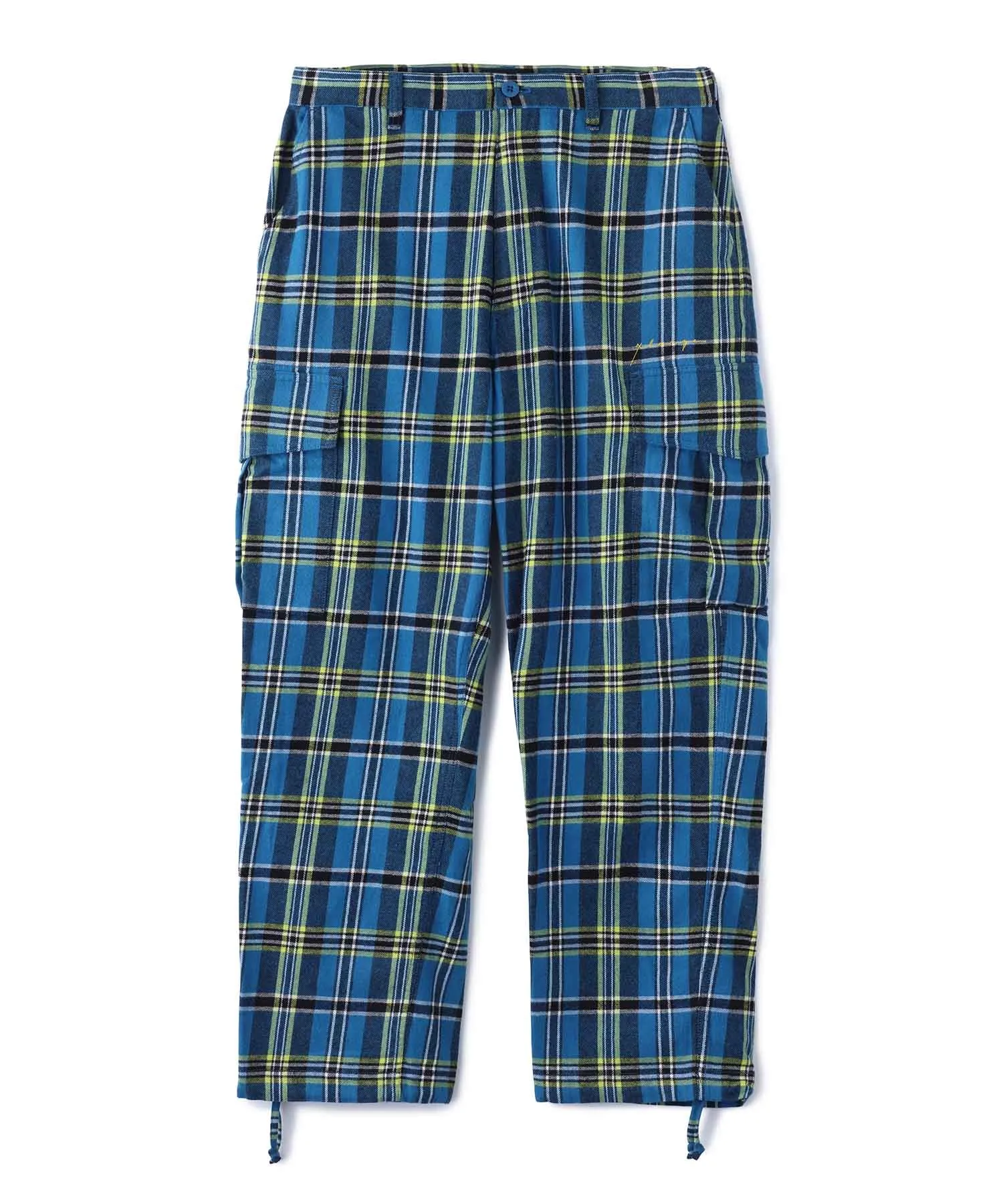 Plaid Cargo Trousers