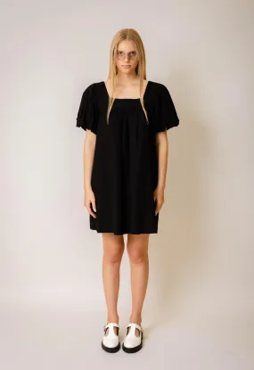 Black Puff Sleeve Dress