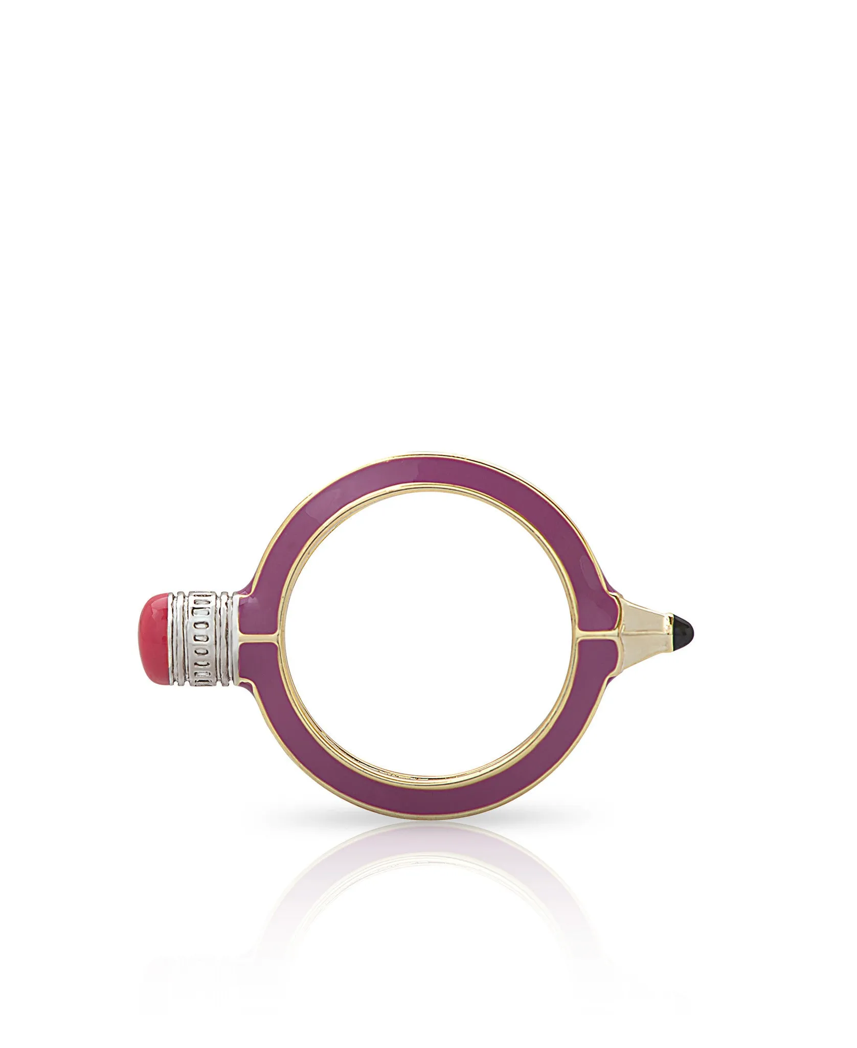 Purple Colored Pencil Ring