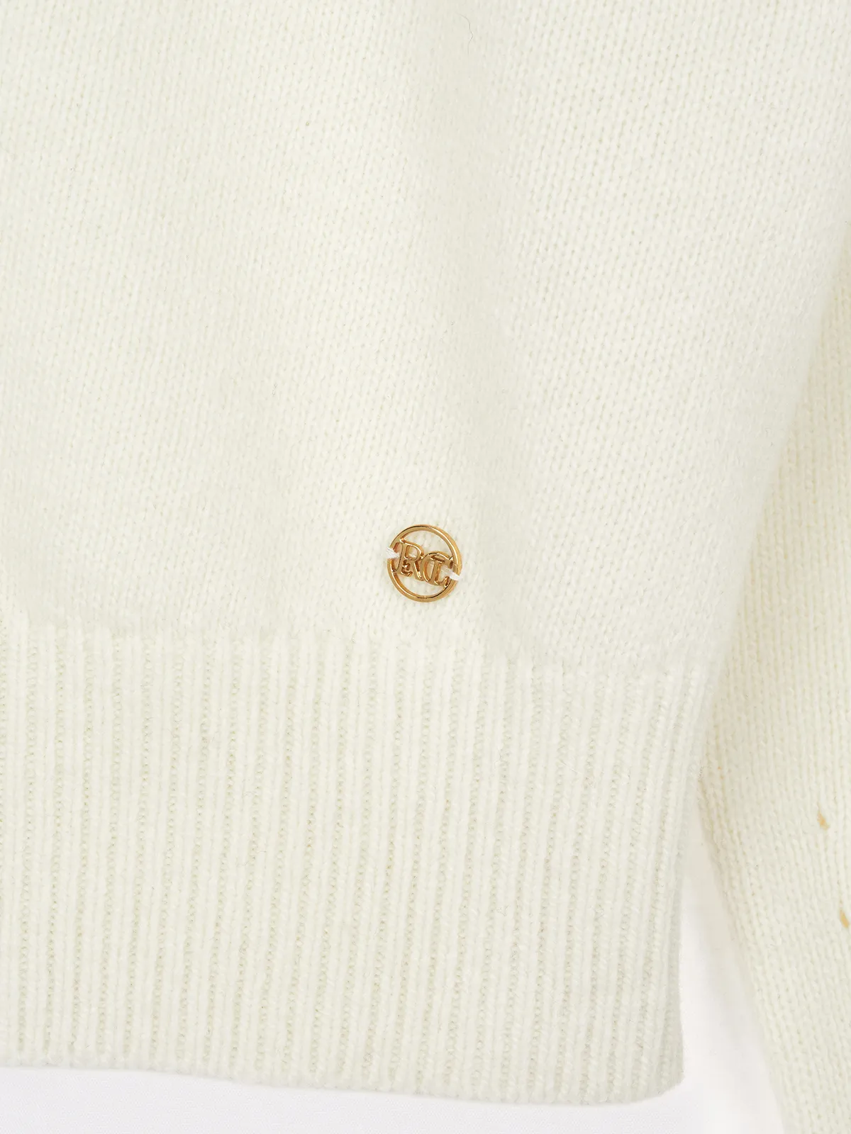 Wool Elegant Office V-neck/Crew Neck Top