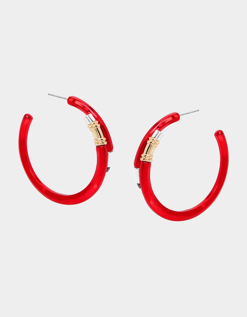 Red Book Smart Pencil Hoop Earrings