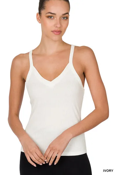 Modern Ribbed Crop Cami