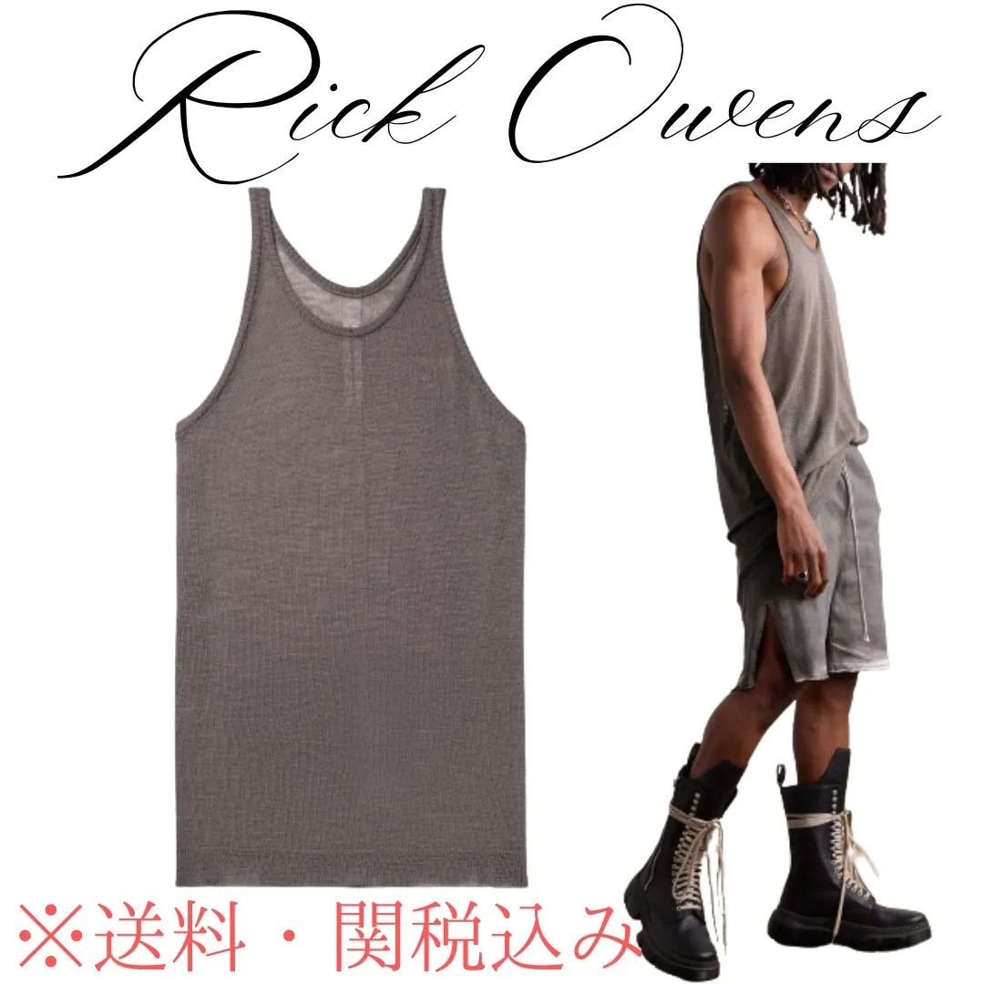 Designer Tanks in Skater Style Wool by RICK OWENS