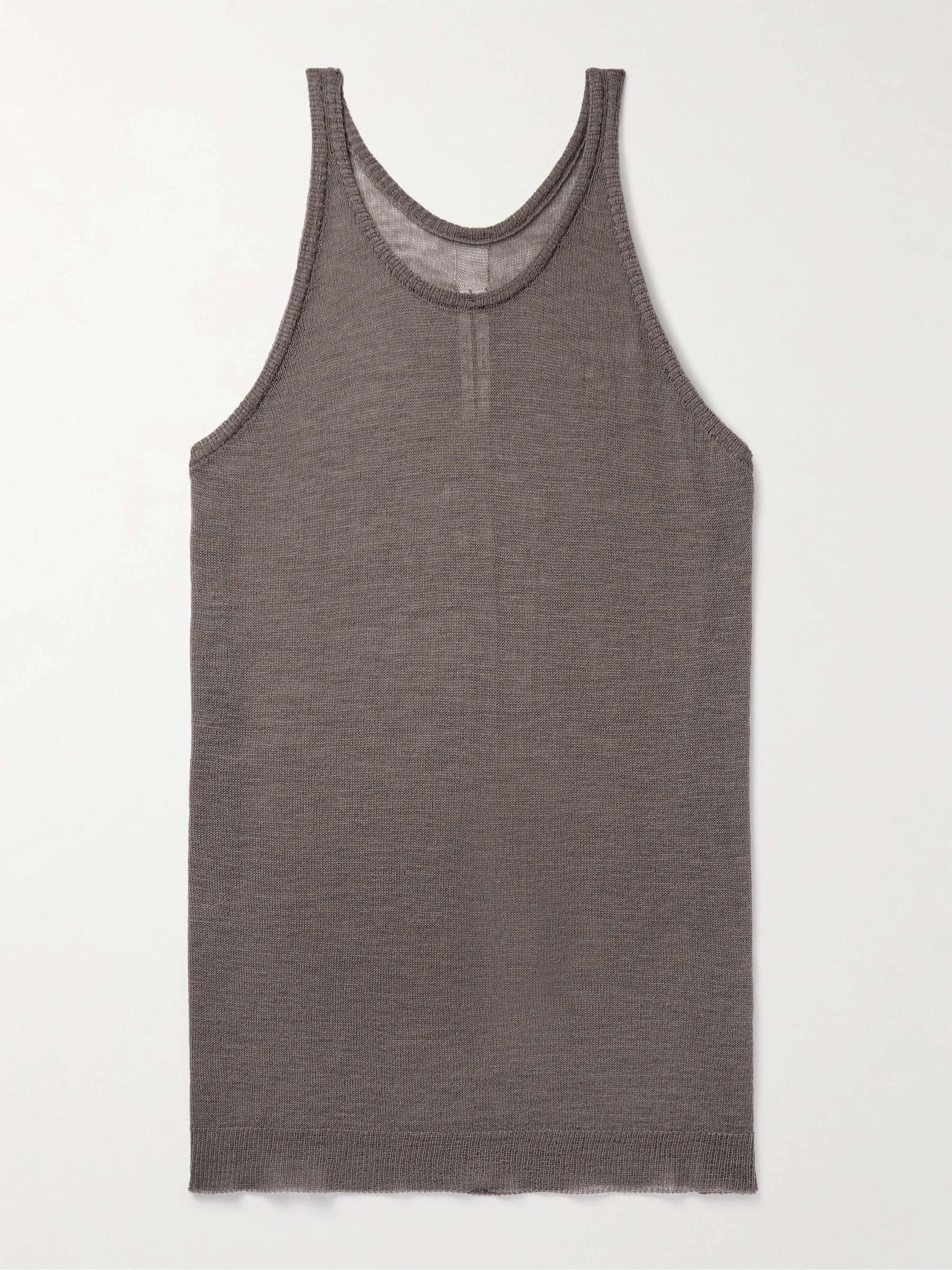 Designer Tanks in Skater Style Wool by RICK OWENS