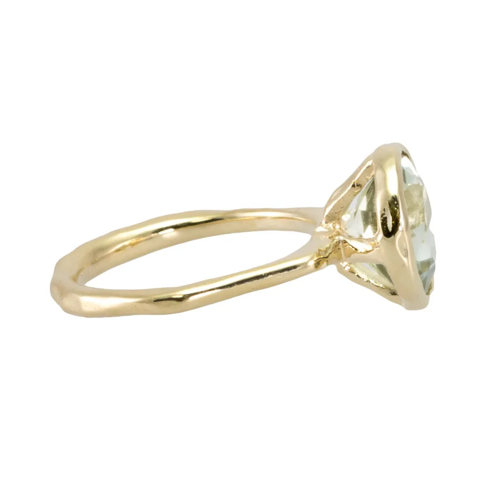 Round Ring Featuring Prasiolite