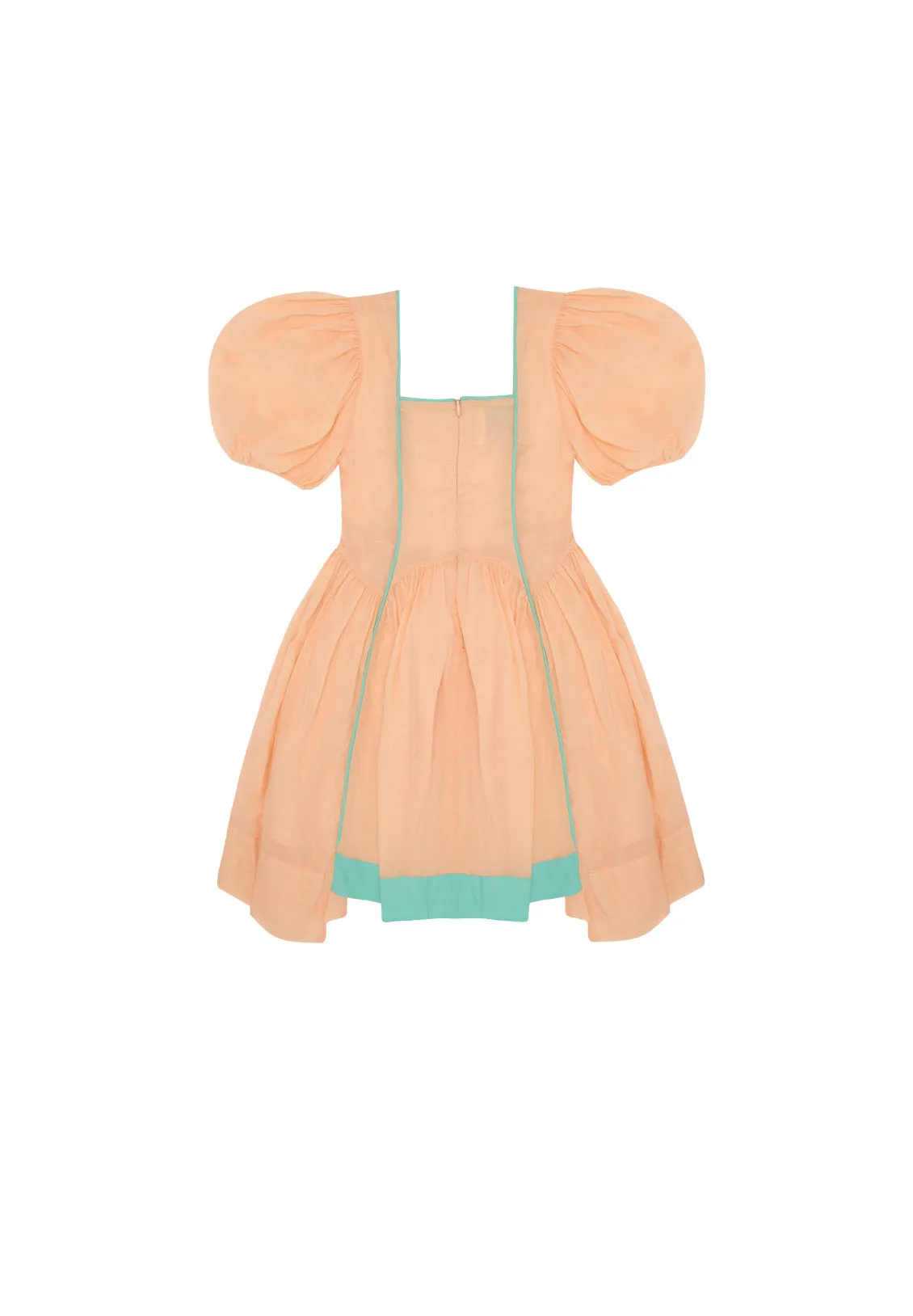 Special Length Salad Days Dress in Just Peachy/The Pool Design