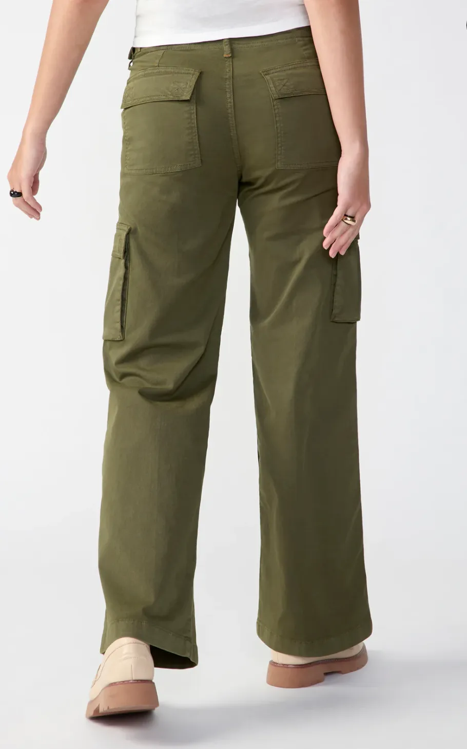 Sanctuary Cargo Pants in Moss Green