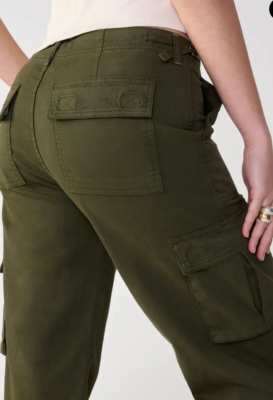 Sanctuary Cargo Pants in Moss Green