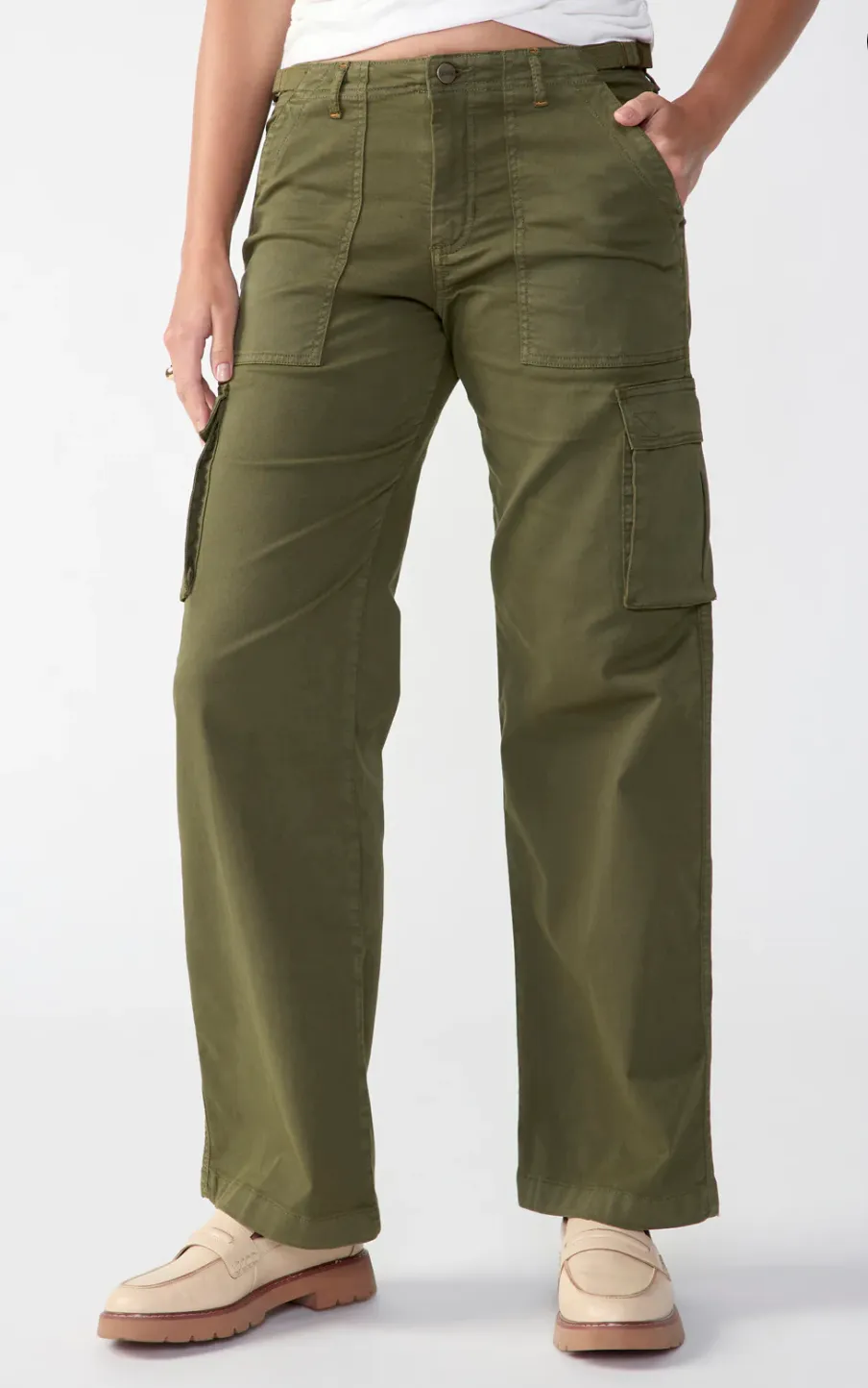 Sanctuary Cargo Pants in Moss Green