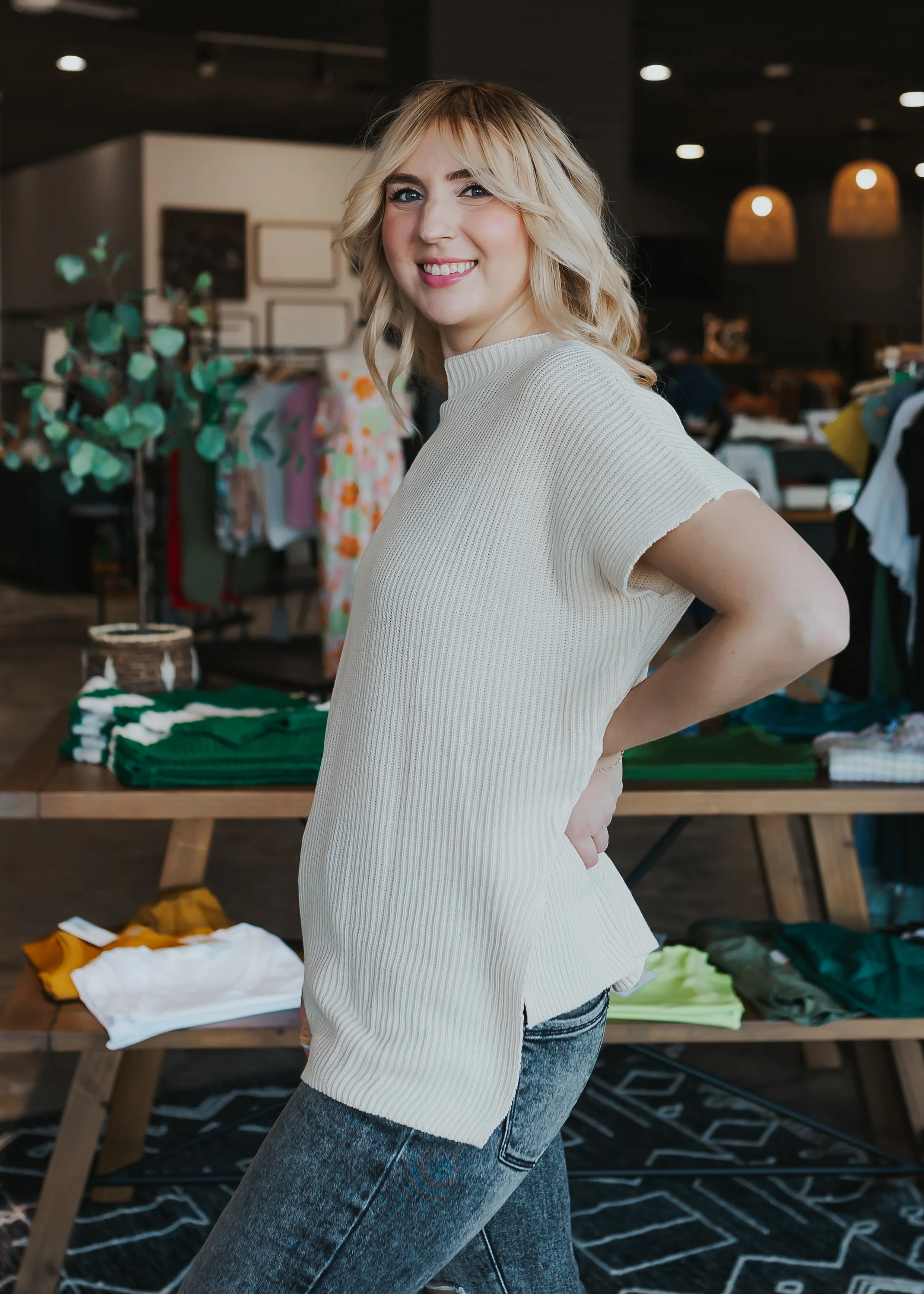 Side Slit Tunic Top Chance Meeting You