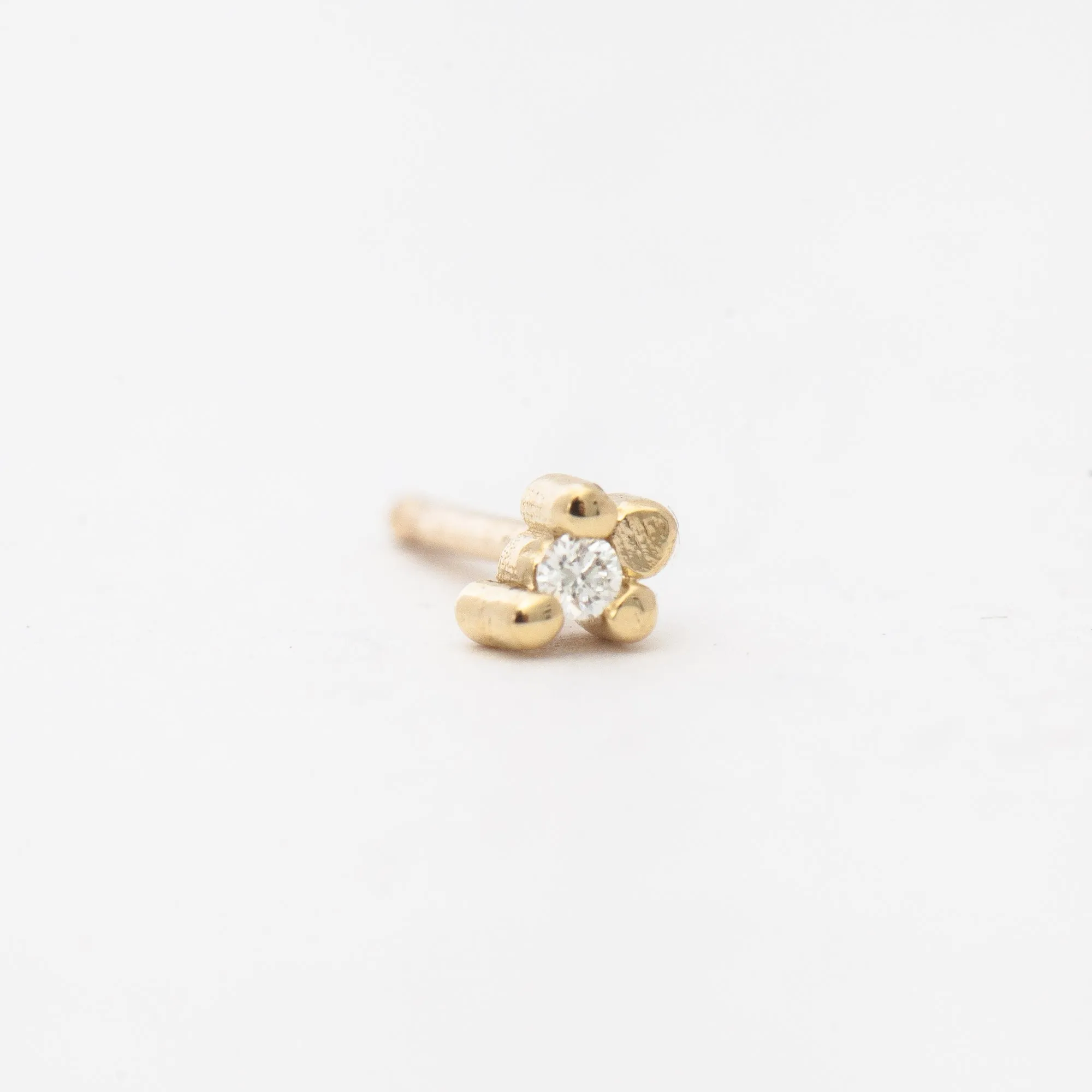 Floral Diamond Stud