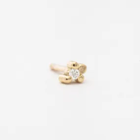 Floral Diamond Stud