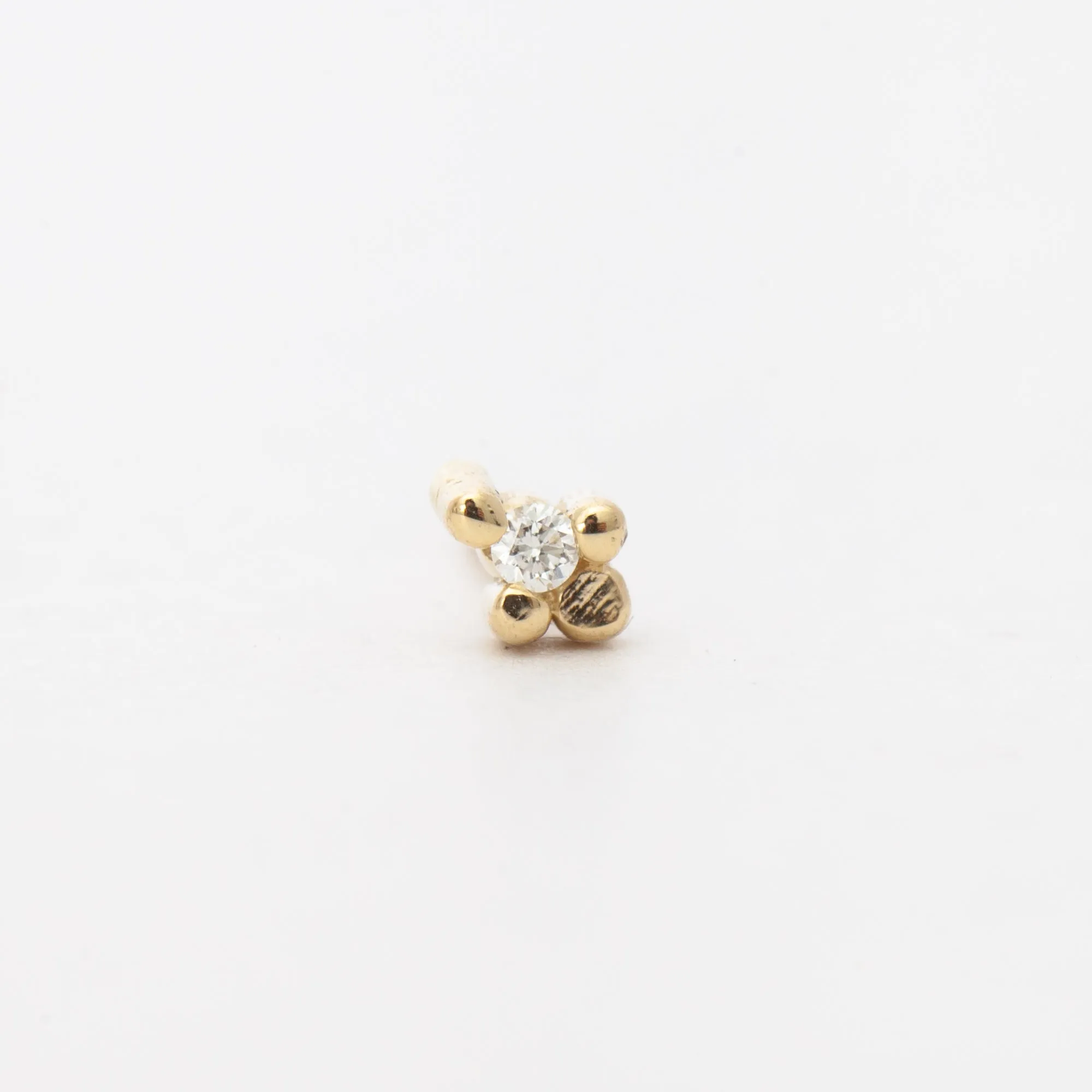 Floral Diamond Stud