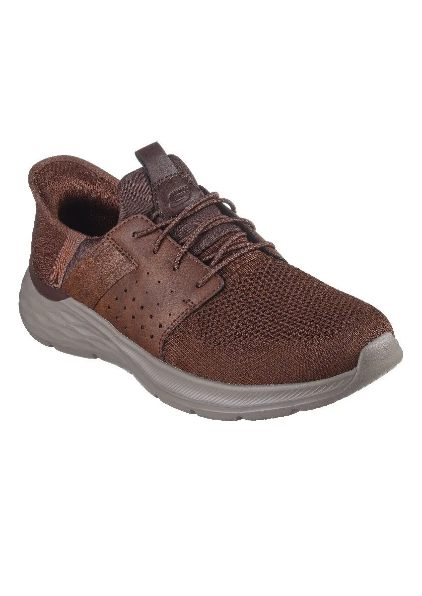 Dark Brown Slip-Ins Trainers by Skechers Newick Garner