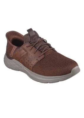 Dark Brown Slip-Ins Trainers by Skechers Newick Garner