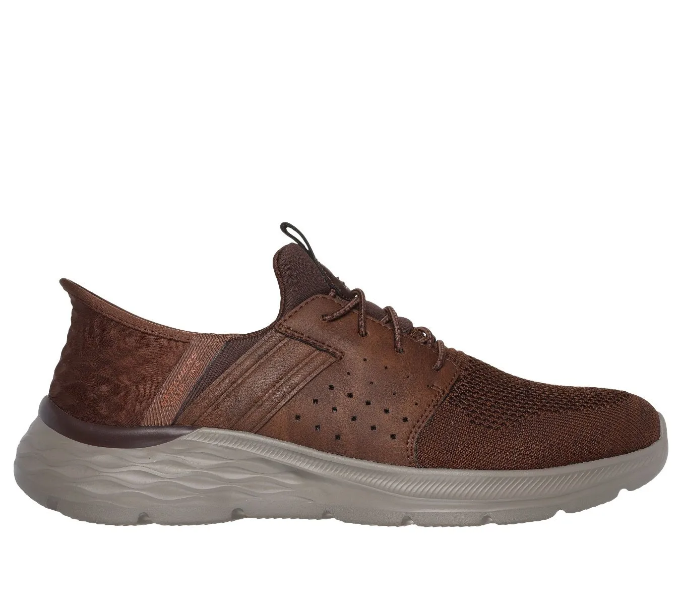 Dark Brown Slip-Ins Trainers by Skechers Newick Garner