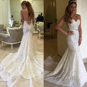 Mermaid Lace Wedding Party Dress