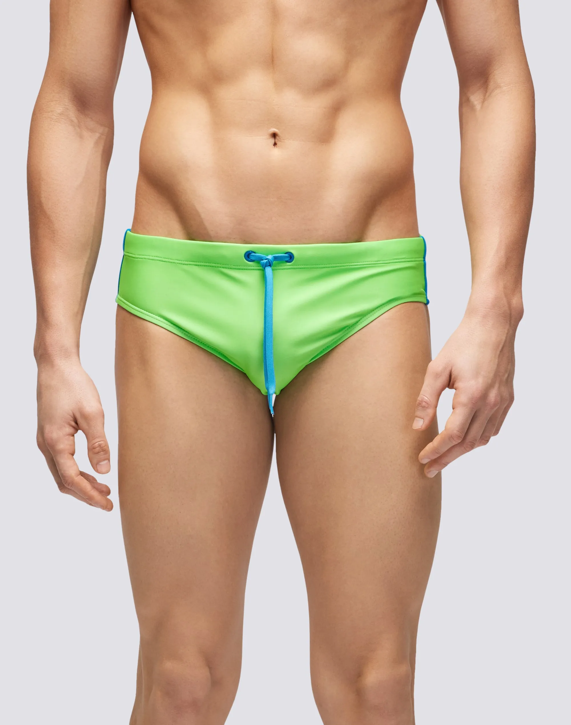 Beach Swim Brief with Leonardo Logo Print