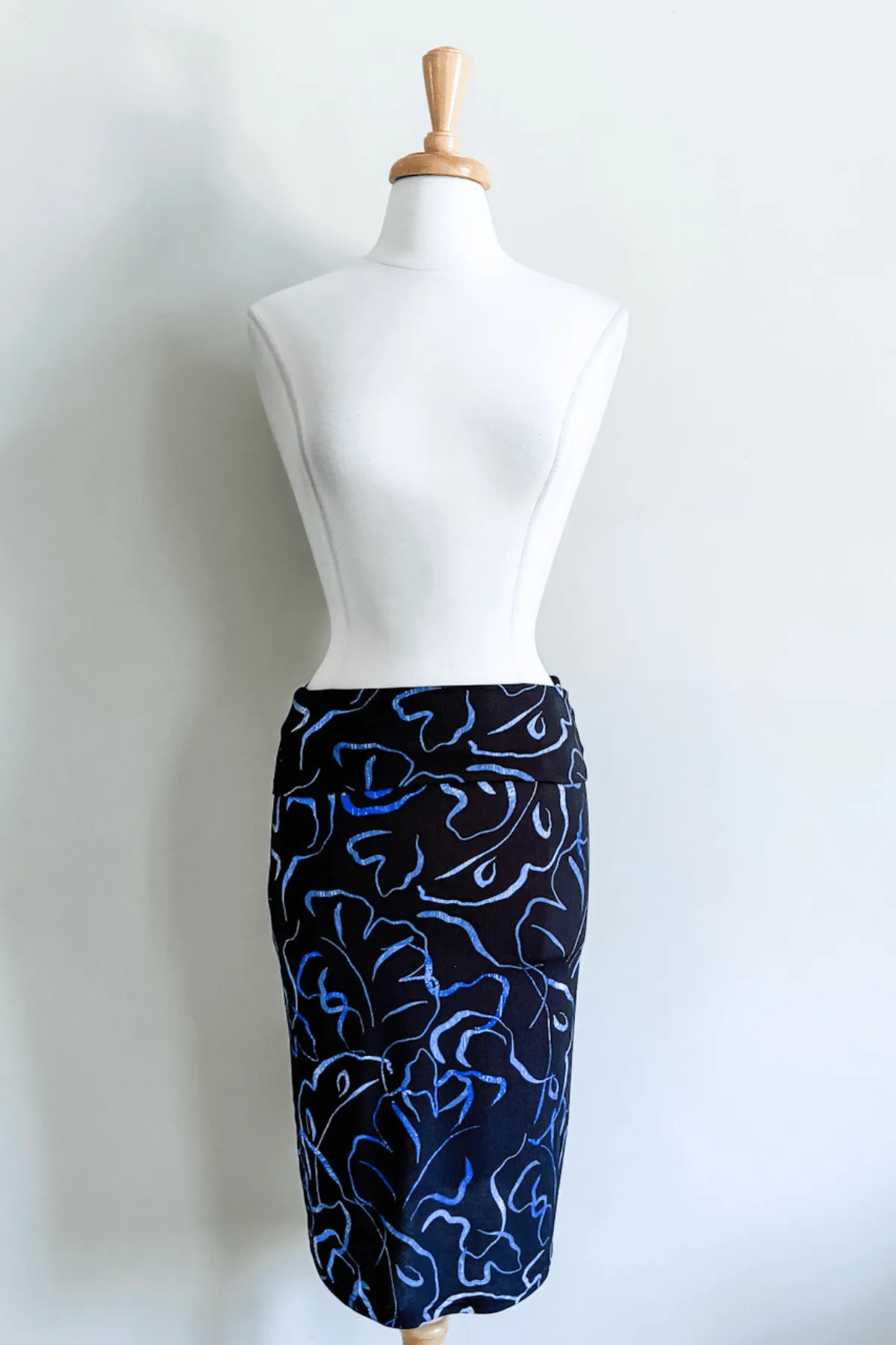 Coastal Print Slip Skirt