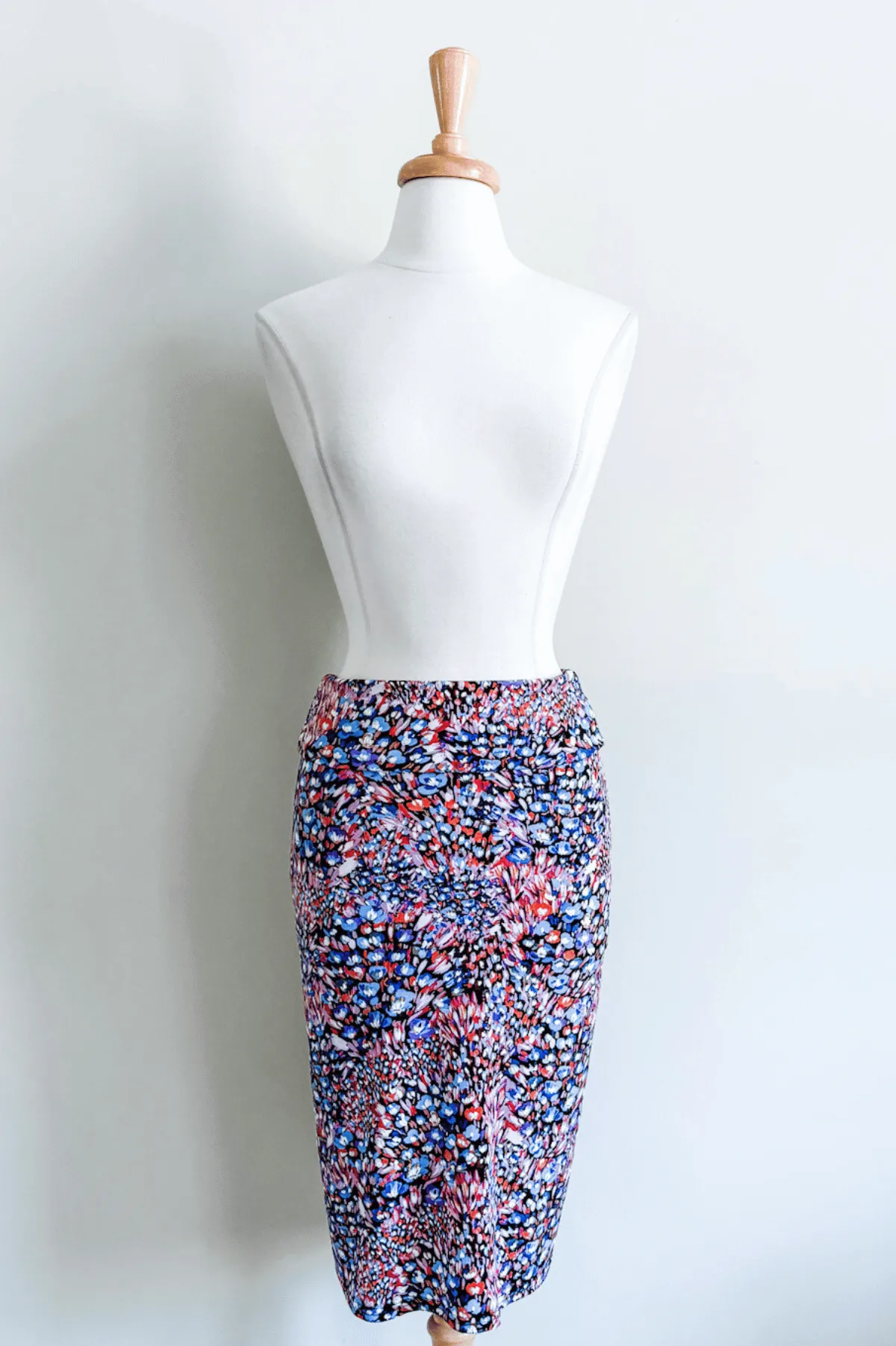 Coastal Print Slip Skirt