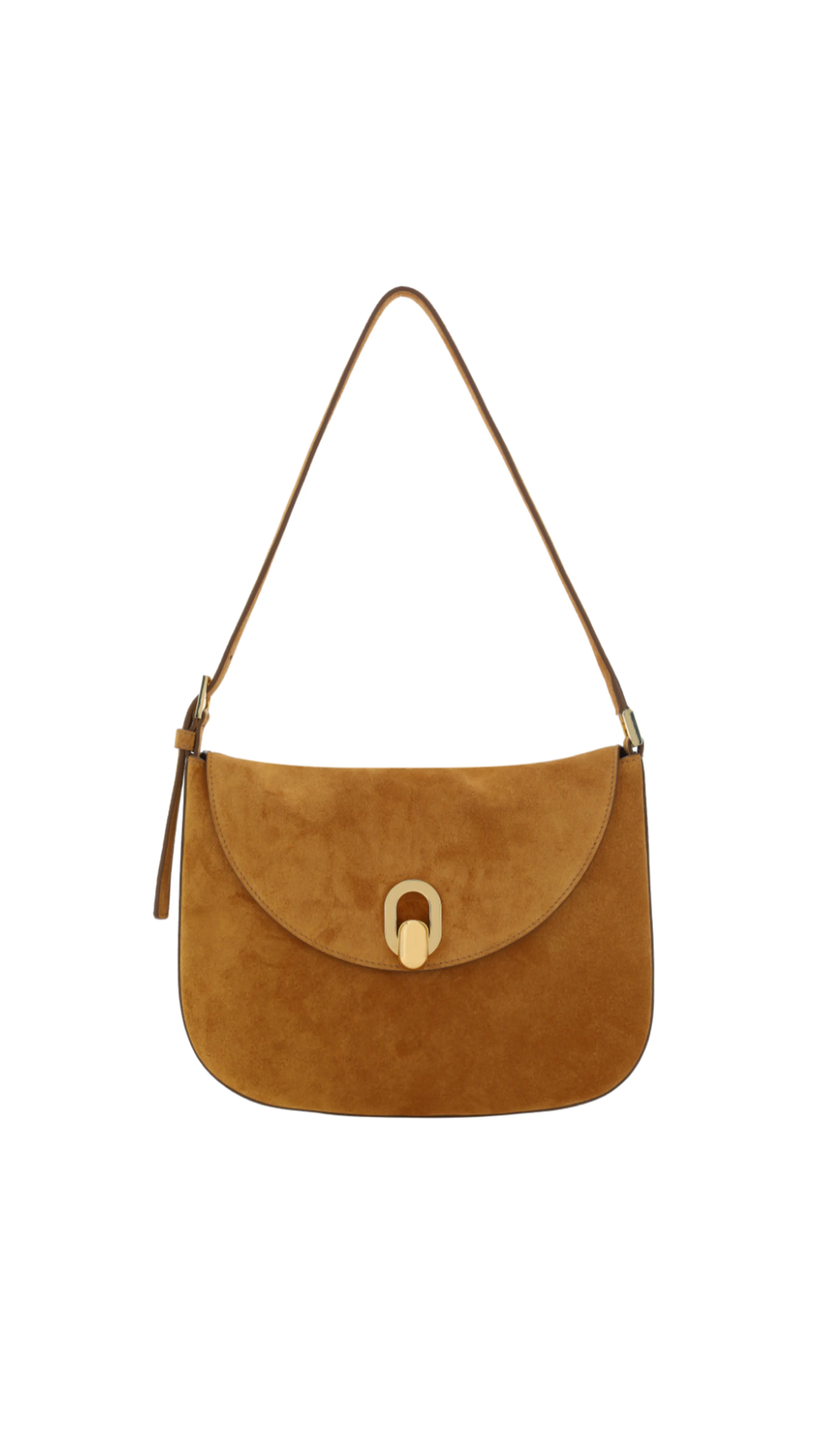 Small Tondo Hobo Suede Saddle