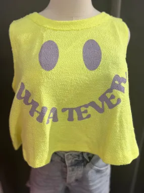 Smile Whatever Cropped Tank